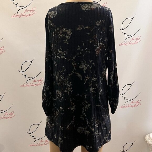 APT 9 Sz M. Long Tunic or Short Shift Dress. Ribbed Stretch. Scoop Neck. B40 - Picture 4 of 5